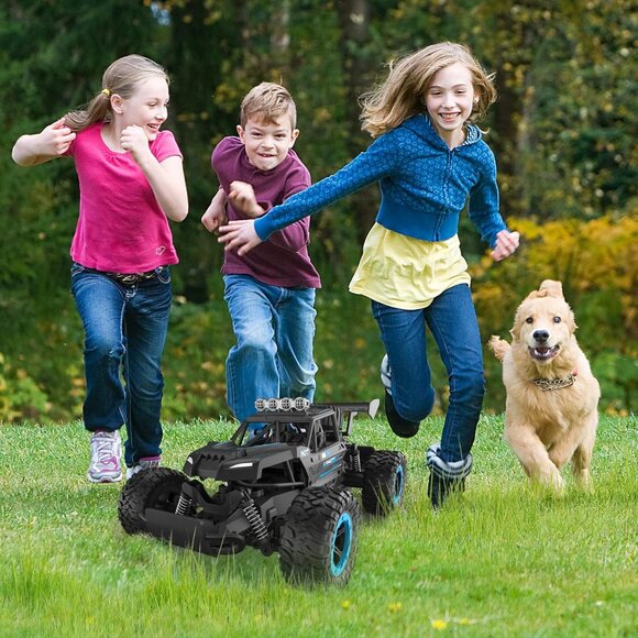 Rc Car,1:14 Scale Hobby Rc Truck for Kids,2.4G Off-Road Remote Control Monster T - Picture 5 of 5